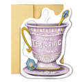 Tea-rrific Birthday Teacup Diecut Card