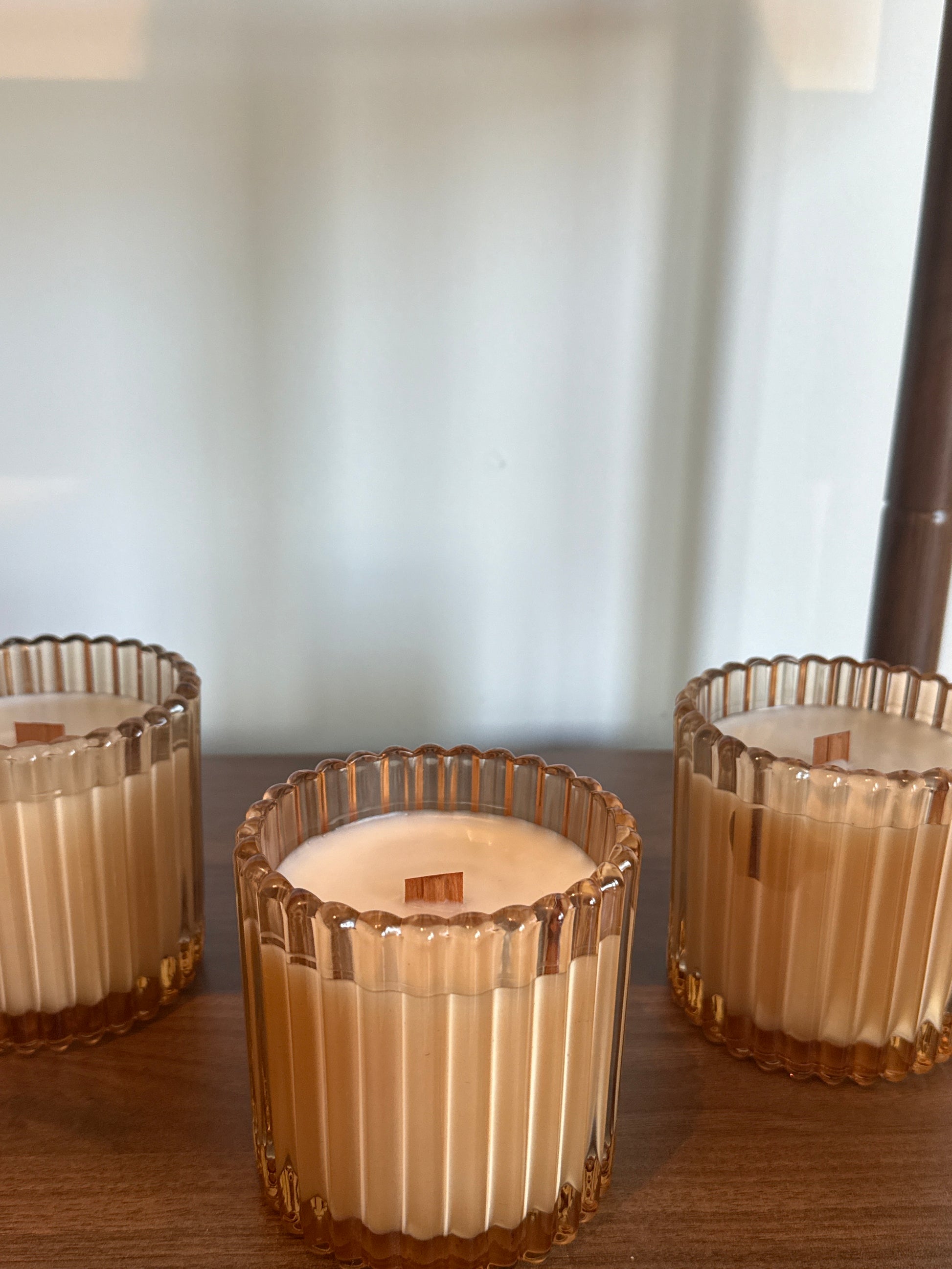 Spiced Vanilla Ribbed Candle