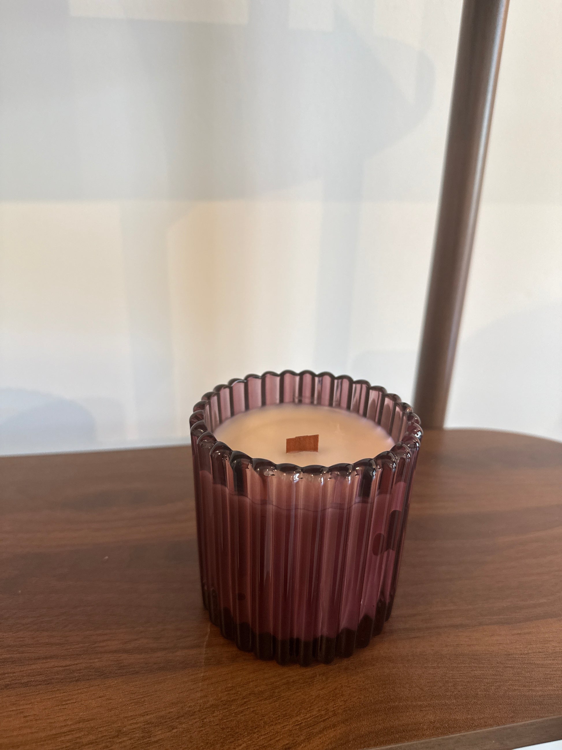 Cranberry Marmalade Ribbed Candle