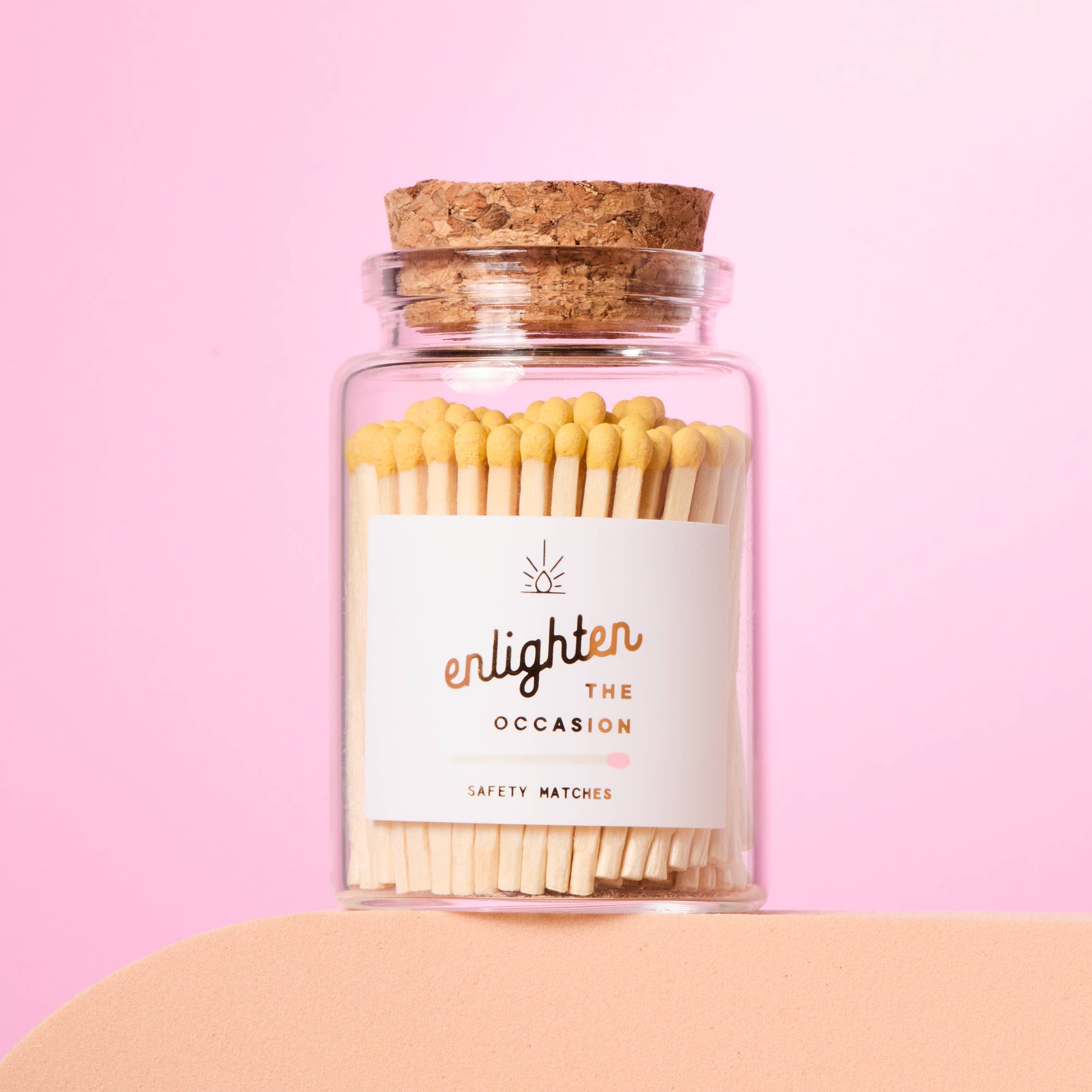 Lux Mini Match Corked Vial with Canary Yellow Matchsticks