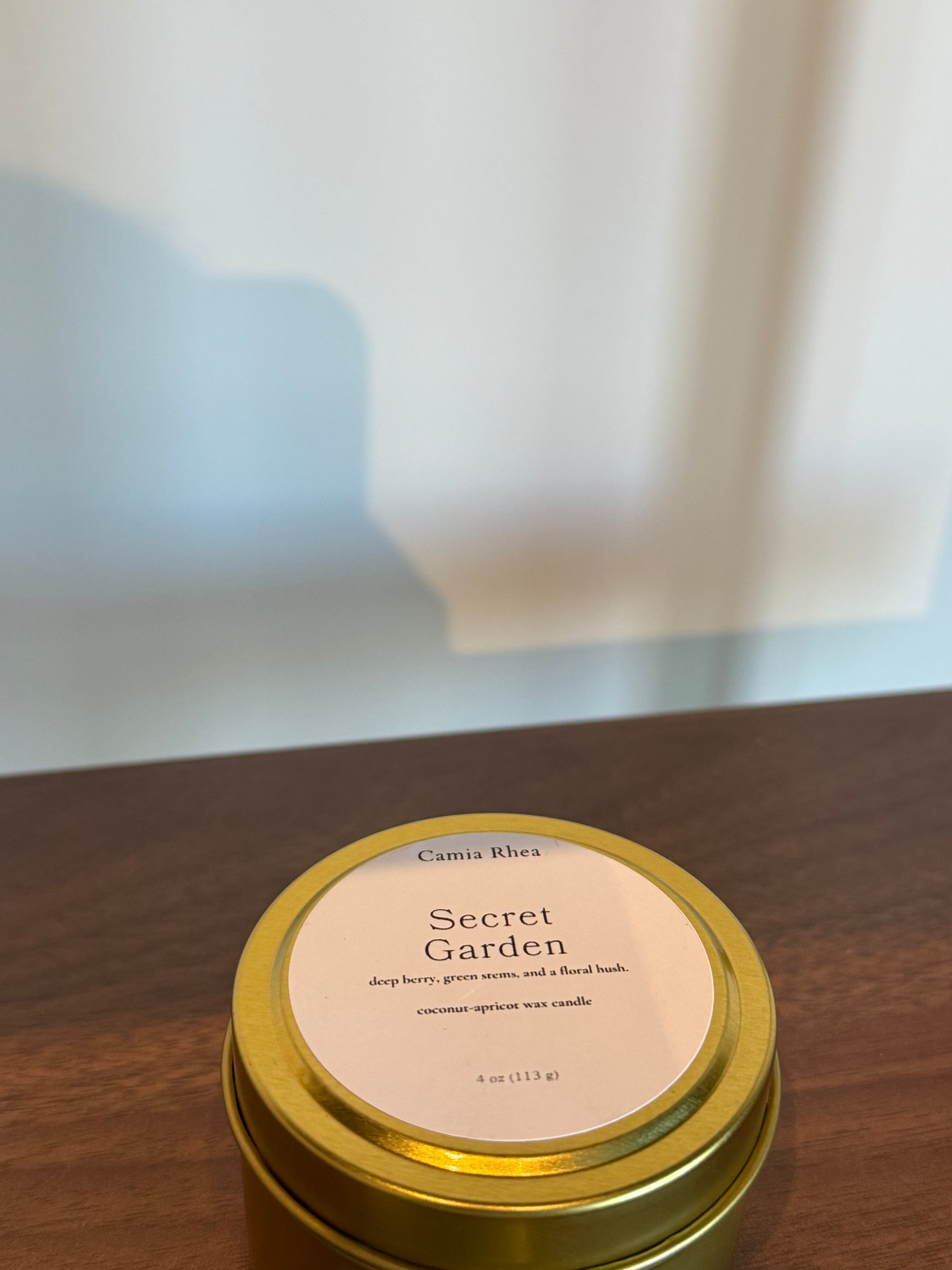 Secret garden travel candle